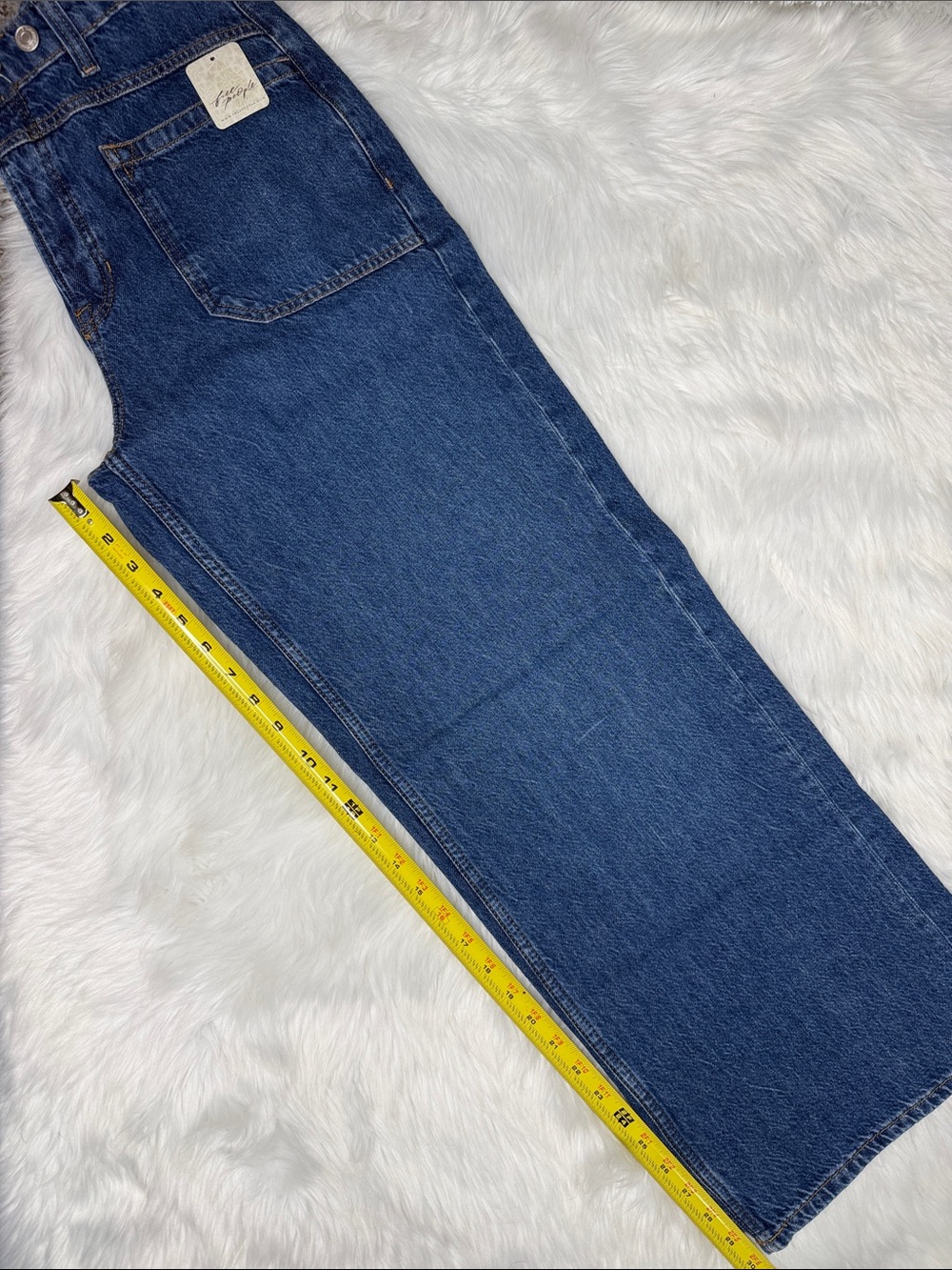 🆕 Free People Palmer Wide Leg Cuffed Jean size 28 - Picture 11 of 14